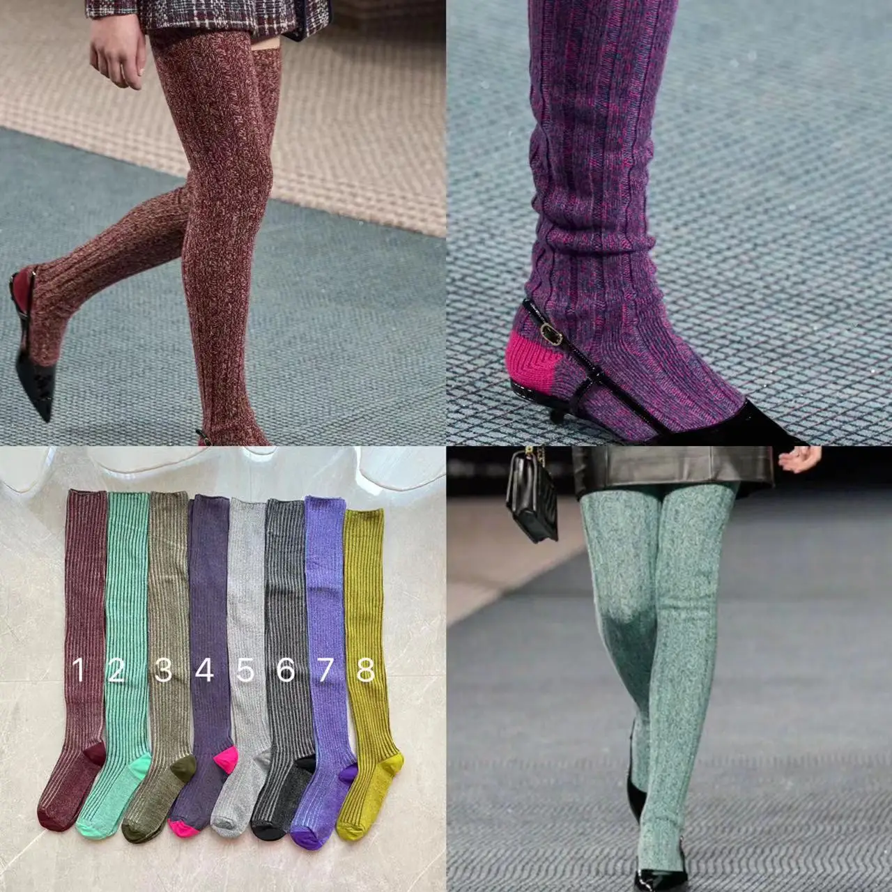 Fashion Leg Warmer Women's Autumn Winter Knitted Foot Cover Long Socks Mix Colors Gothic Crochet Commute Socks Boot Cuffs 2023
Fashion Leg Warmer Women's Autumn Winter Knitted Foot Cover Long Socks Mix Colors Gothic Crochet Commute Socks Boot Cuffs 2023