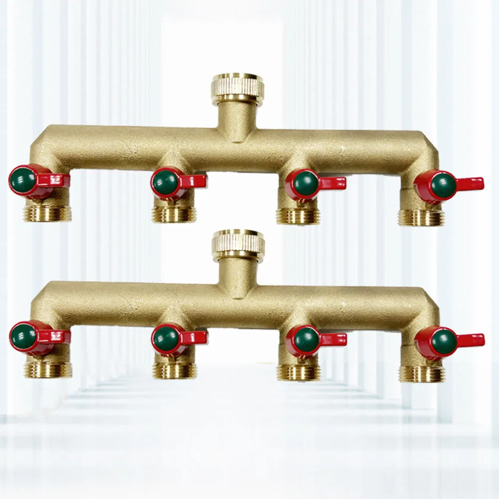 3/4 Inch 4-Way Brass Garden Hose Splitter Water Tap Distributor Watering Connector Distributor For Agriculture Outdoor Faucet
3/4 Inch 4-Way Brass Garden Hose Splitter Water Tap Distributor Watering Connector Distributor For Agriculture Outdoor Faucet