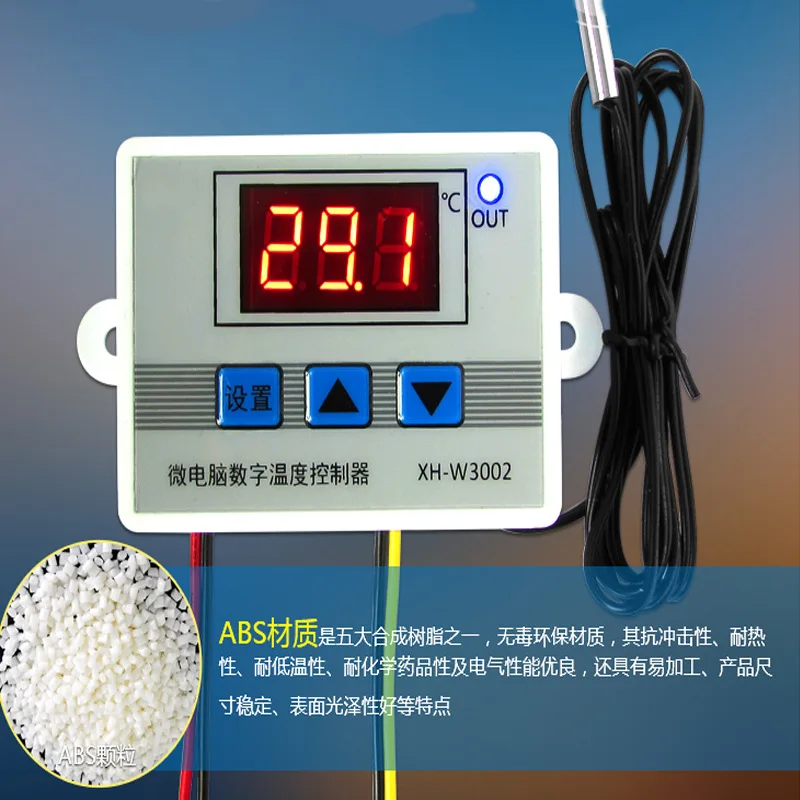 Xh-w3002 Digital Control Temperature Microcomputer Thermostat Switch Thermometer Controller New Thermoregulator 110V-220V/1500W
Xh-w3002 Digital Control Temperature Microcomputer Thermostat Switch Thermometer Controller New Thermoregulator 110V-220V/1500W