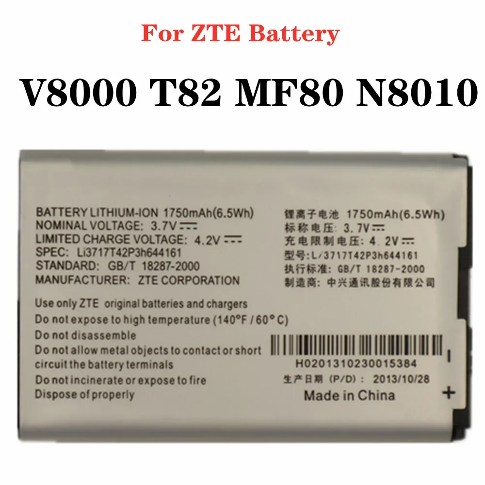 1750mAh Li3717T42P3h644161 Battery For ZTE T82 V8000 MF80 N8010 Softbank 007Z ZEBAJ1 WIFI Router Hotspot Modem Battery
1750mAh Li3717T42P3h644161 Battery For ZTE T82 V8000 MF80 N8010 Softbank 007Z ZEBAJ1 WIFI Router Hotspot Modem Battery