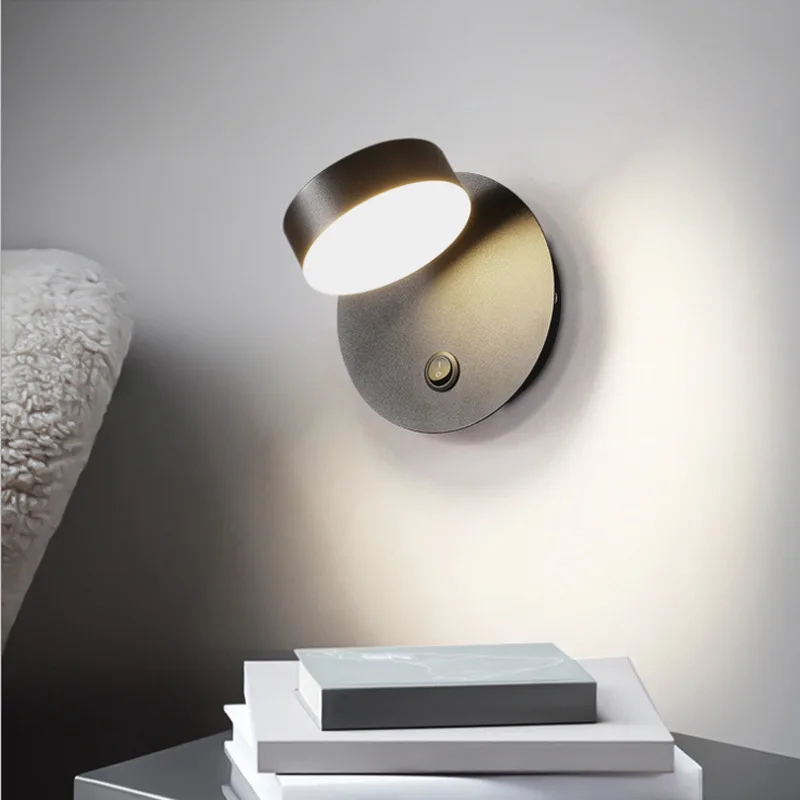 Modern Led Wall Lamp With Switch Rotatable Lampshade Study Reading Wall Sconce Bedside Light Bedroom Living Room Indoor Lighting
Modern Led Wall Lamp With Switch Rotatable Lampshade Study Reading Wall Sconce Bedside Light Bedroom Living Room Indoor Lighting