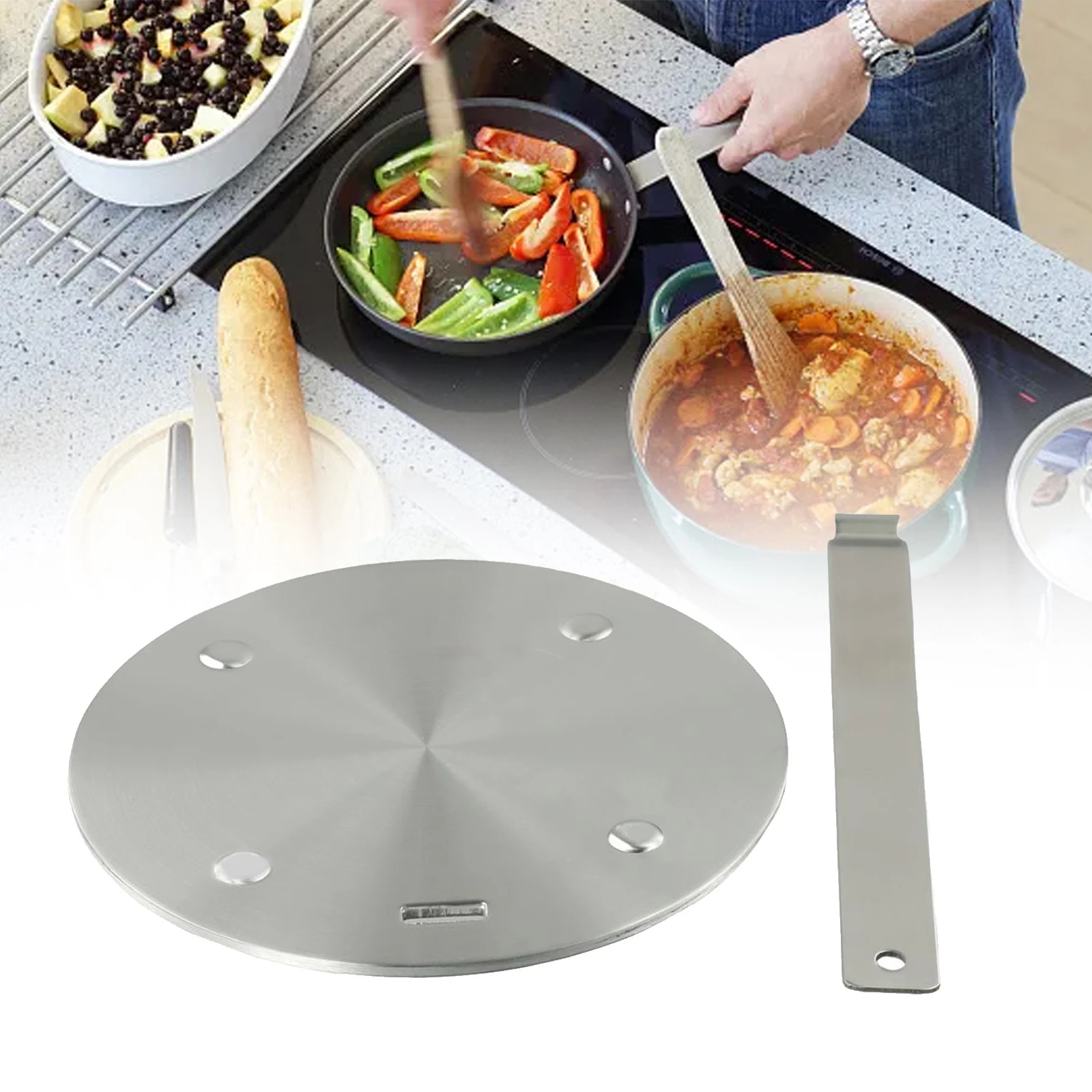 Stainless Steel Heats Conduction Plate Durable Induction Cooker Diffuser Plate Casserole Glass Pot Gas Stove Heat Conductor
Stainless Steel Heats Conduction Plate Durable Induction Cooker Diffuser Plate Casserole Glass Pot Gas Stove Heat Conductor