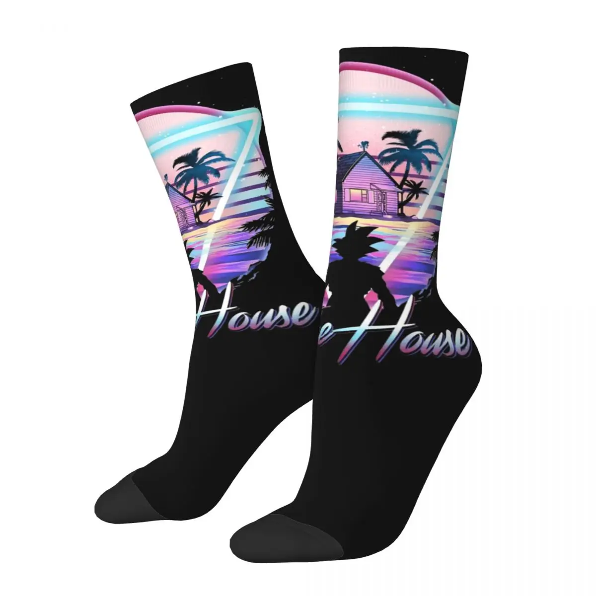 

Hip-hop Visit Kame House Turtle Island Anime Beach Theme Design Cozy Crew Socks Stuff All Seasons Warm Middle Tube Socks