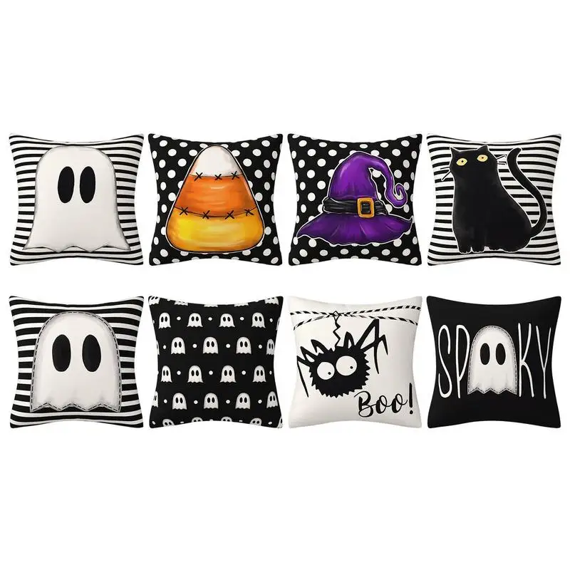 Halloween Throw Pillow Covers 4 Pcs Throw Pillow Covers 18x18in Pumpkin Boo Bat Ghost Pillow Cover Ghost Pillow Cover Decorative
Halloween Throw Pillow Covers 4 Pcs Throw Pillow Covers 18x18in Pumpkin Boo Bat Ghost Pillow Cover Ghost Pillow Cover Decorative