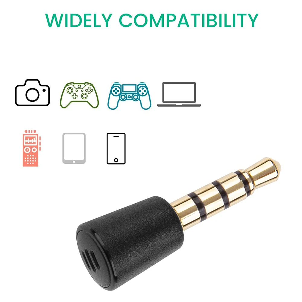 Replacement TRRS Aux 3.5mm Tiny Omnidirectional Mic Microphone for Nintendo Switch Wii PS5 PS4 PS3 Replacement TRRS Aux 3.5mm Tiny Omnidirectional Mic Microphone for Nintendo Switch Wii PS5 PS4 PS3