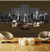 5 Pieces Canvas Art Painting Night View New York City Construction Scenery Wall Pictures Prints Living Room Home Decor Framework
5 Pieces Canvas Art Painting Night View New York City Construction Scenery Wall Pictures Prints Living Room Home Decor Framework