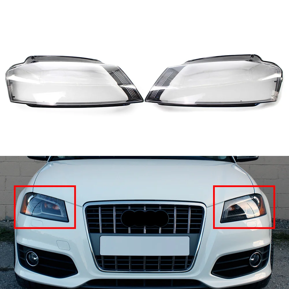 

Car Front Headlight Headlamp Lens Cover Replacement For Audi A3 8P S-line S3 RS3 2008 2009 2010 2011 2012