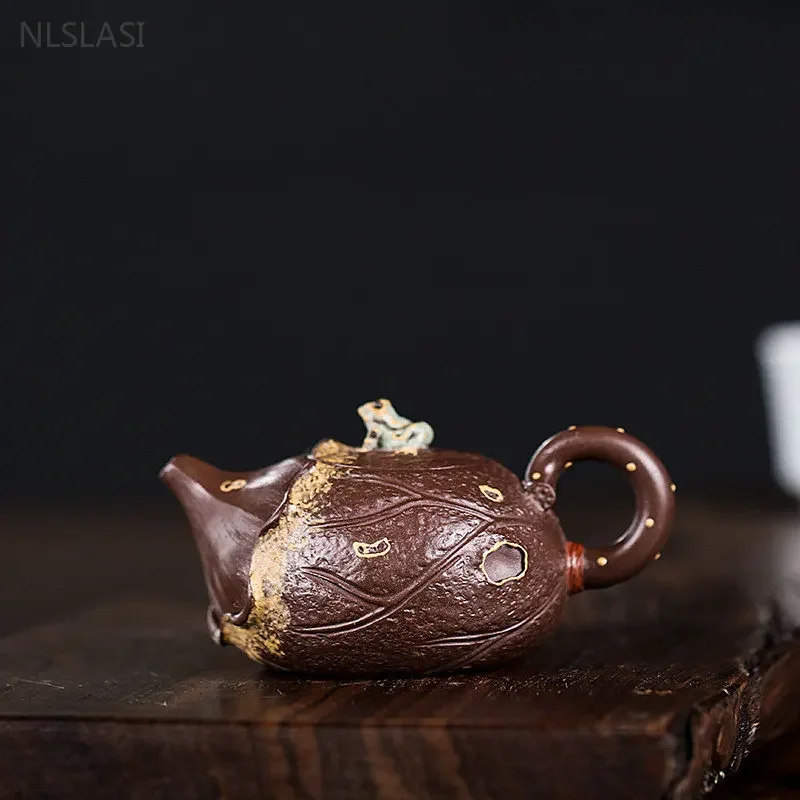

100ml Master Handmade Yixing Purple Clay Teapot Boutique Zhu Mud Beauty Tea Kettle High Quality Chinese Zisha Filter Tea Set