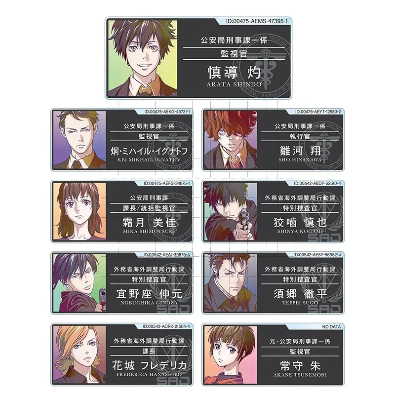 Anime PSYCHO-PASS Keychain Doll PsychoPass Kagari Shuusei Ginoza Nobuchika Acrylic Keyring Pendant for Gift
Anime PSYCHO-PASS Keychain Doll PsychoPass Kagari Shuusei Ginoza Nobuchika Acrylic Keyring Pendant for Gift