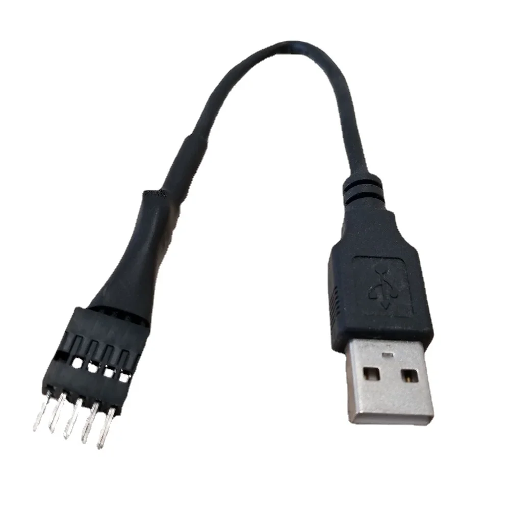 

Motherboard Internal USB 9pin External A Male to Data Extension Cable Shielding for PC Computer 20cm