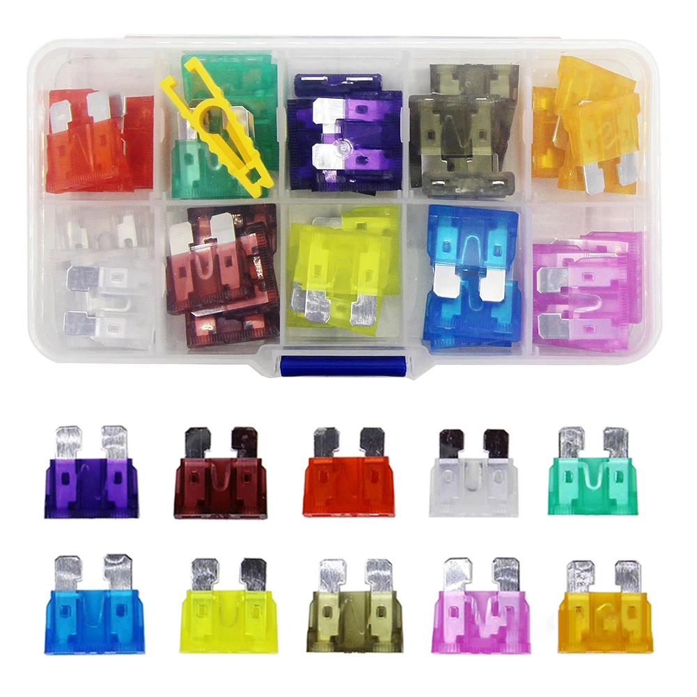 50pcs Car Automotive Medium Standard Fuses Auto Blade Fuse Assortment Kit High Quality Automobile Fuse Durable And Practical
50pcs Car Automotive Medium Standard Fuses Auto Blade Fuse Assortment Kit High Quality Automobile Fuse Durable And Practical