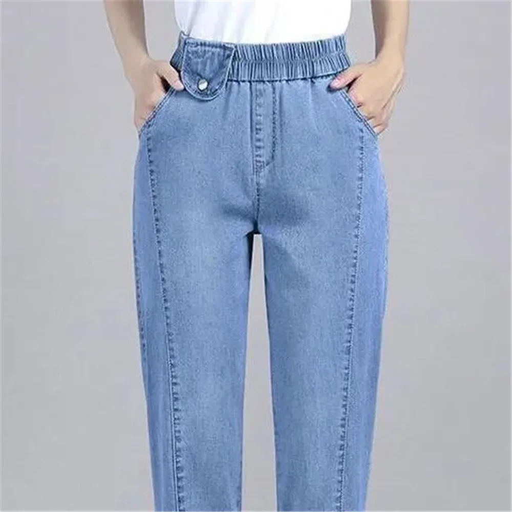 

Oversized Mom Jeans Women'S Autumn/Winter New Harlan Carrot Pants High Waist Slimming Middle Aged Casual Women'S Cropped Pants