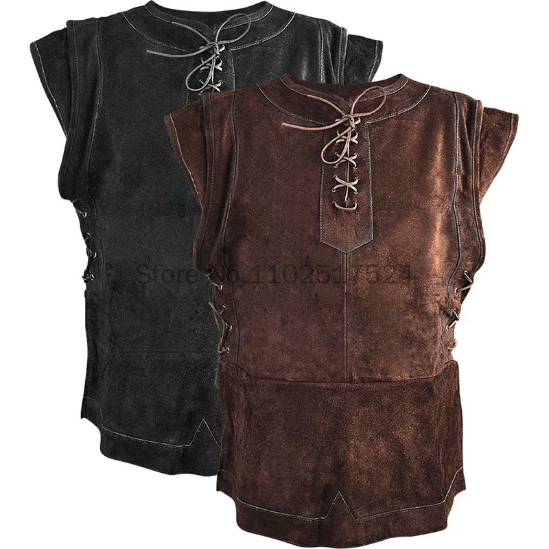 New Mens Medieval Punk Vest Cosplay Archer Costume Adult Chest Body Armor Suede Larp Outfit Jerkin Coat Halloween For Men
New Mens Medieval Punk Vest Cosplay Archer Costume Adult Chest Body Armor Suede Larp Outfit Jerkin Coat Halloween For Men