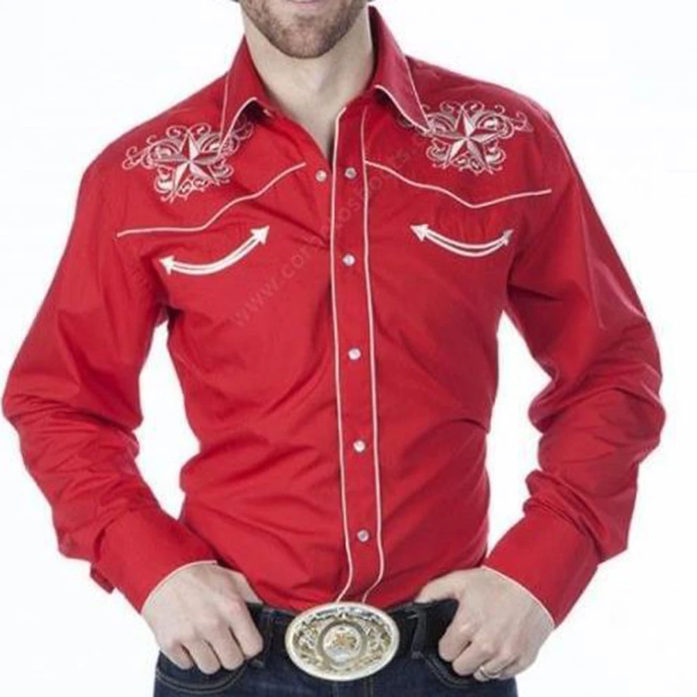 Stylish Men's Western Long Sleeve Shirts Retro Button Down Tops Vintage Ethnic Print Blouse for Everyday Look
Stylish Men's Western Long Sleeve Shirts Retro Button Down Tops Vintage Ethnic Print Blouse for Everyday Look