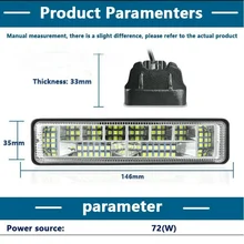 Flood Fog Lamp LED Work Light Waterproof White 12V-24V 72W ATV 4WD Bar Offroad Waterproof Super Bright Spot Beam Work Lamp
Flood Fog Lamp LED Work Light Waterproof White 12V-24V 72W ATV 4WD Bar Offroad Waterproof Super Bright Spot Beam Work Lamp