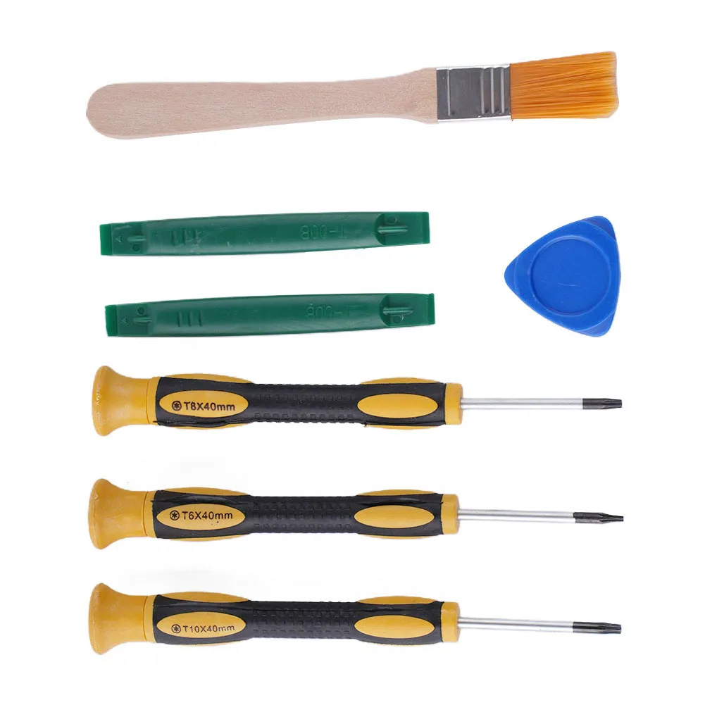 7Pcs/Set Game Screwdriver Set Screwdriver Repair Tool Triangular Tool 7PC T6 T8H T10H Cleaning Brush Chrome Vanadium Steel
7Pcs/Set Game Screwdriver Set Screwdriver Repair Tool Triangular Tool 7PC T6 T8H T10H Cleaning Brush Chrome Vanadium Steel