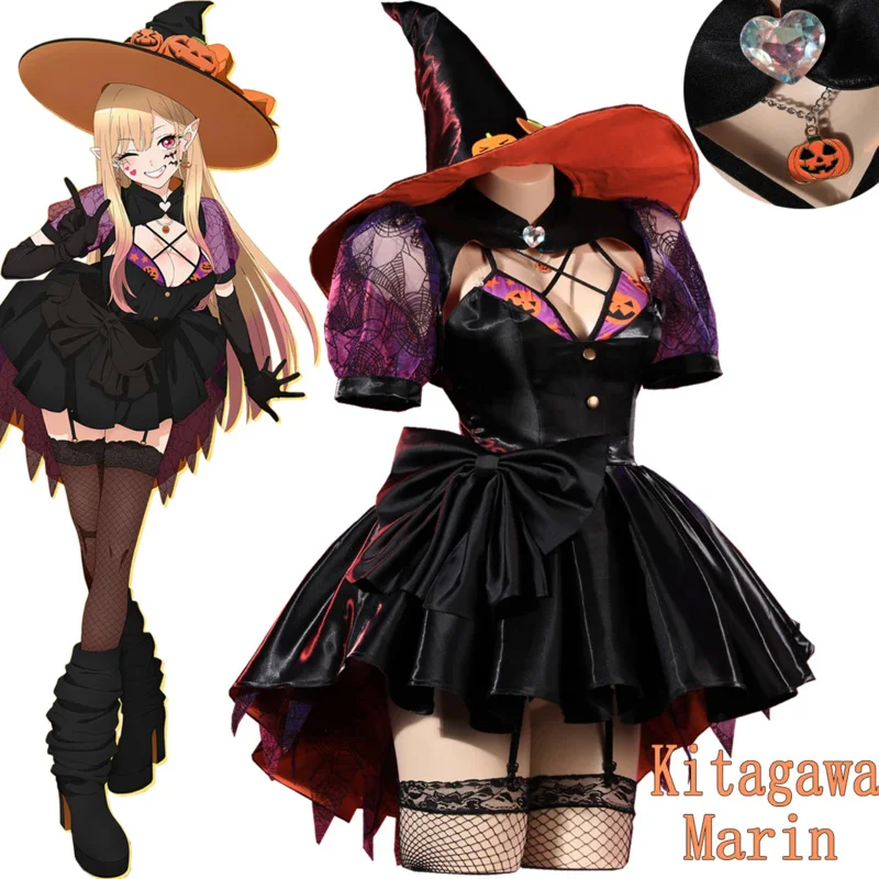 

Marin Kitagawa Cosplay Costume Halloween Holiday Anime My Dress-Up Darling Pumpkin Hat Cute Sexy Role Play For Women Girls