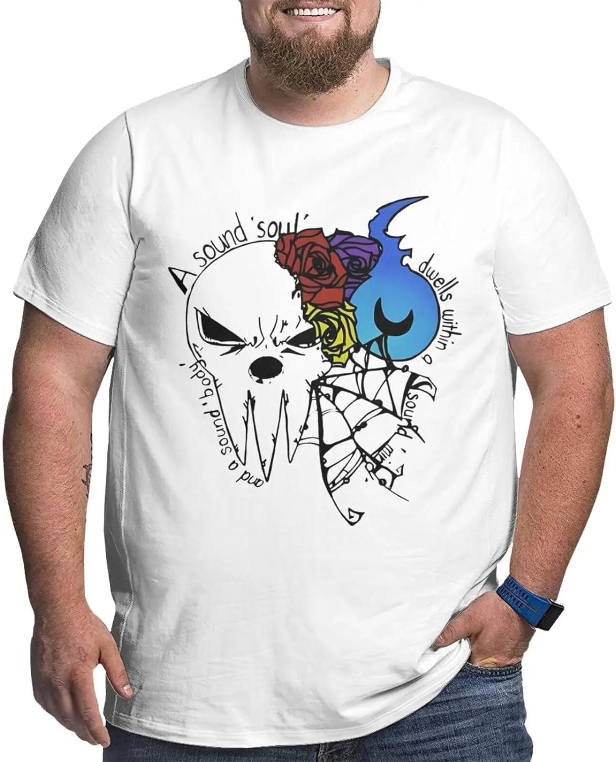 Anime Big Size Men's T Shirt Soul Anime Eater O-Neck Short-Sleeve Tee Tops Custom Tees Shirts
Anime Big Size Men's T Shirt Soul Anime Eater O-Neck Short-Sleeve Tee Tops Custom Tees Shirts