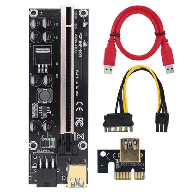 PCIE Riser 009S Plus Mining Super Version PCIE X16 PCI Express Extension Riser Card For Mining Video Card
PCIE Riser 009S Plus Mining Super Version PCIE X16 PCI Express Extension Riser Card For Mining Video Card