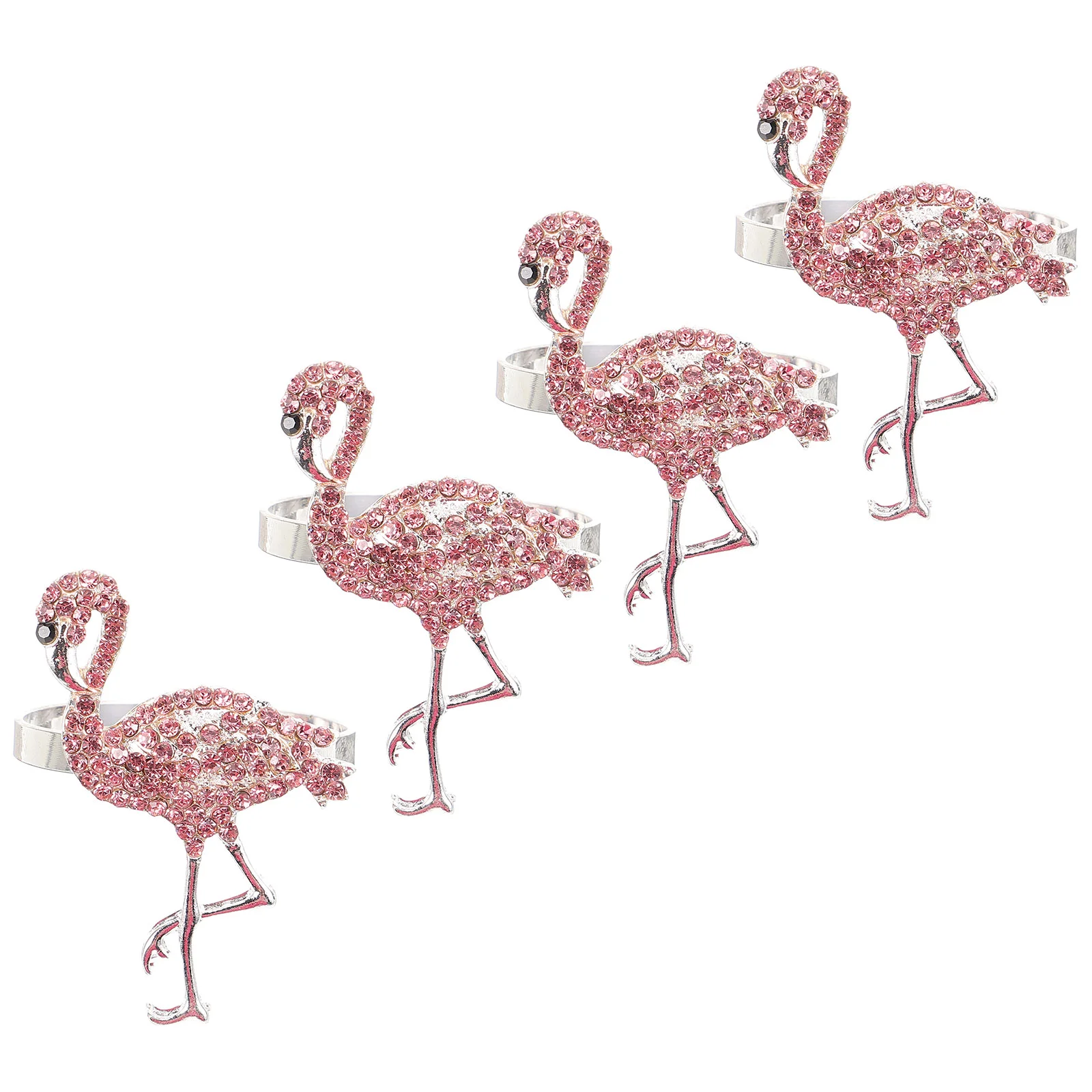 

Flamingo Napkin Buckle Clasps Decors Holders Ring for Rings Decorative Party Table Decorations Dinner
