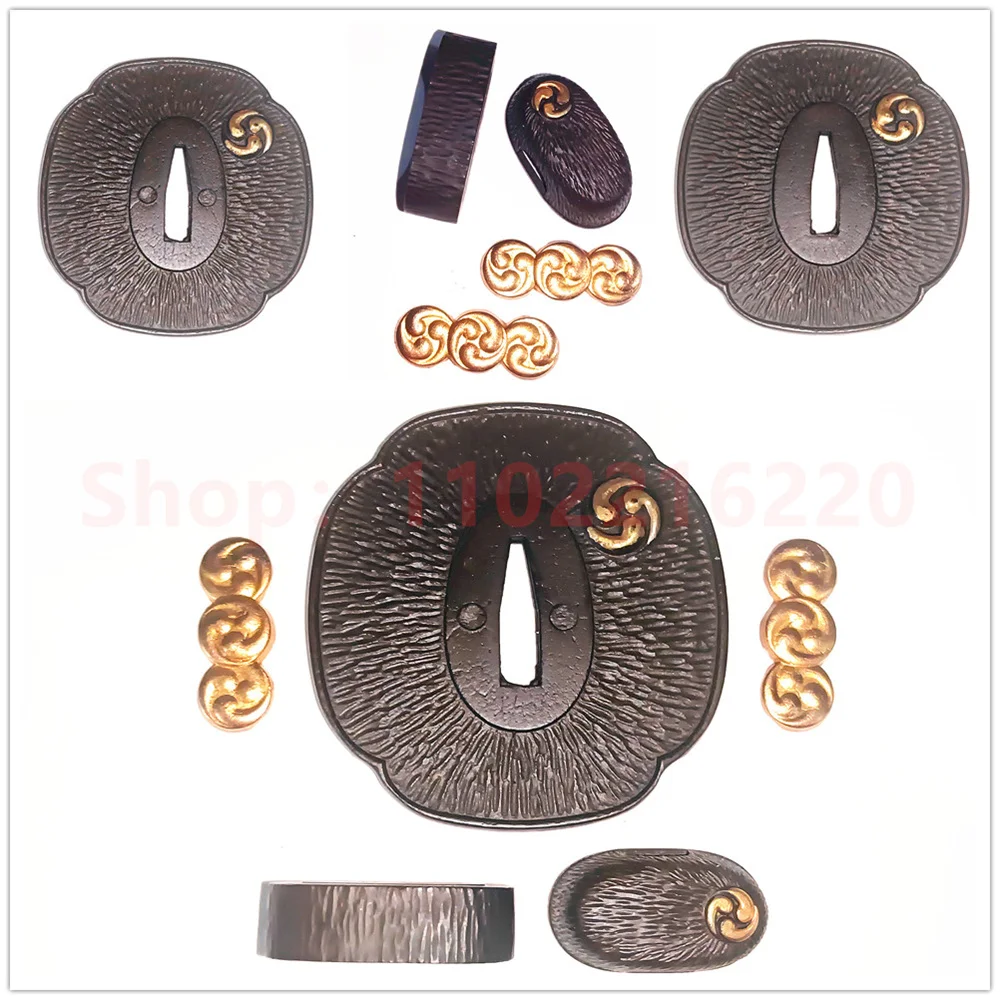Copper Brass Gilded Tsuba Guard Handguard Fuchi Kashira Menuki For Japanese Real Japan Sword Samurai Katana Fittings Parts Nice
Copper Brass Gilded Tsuba Guard Handguard Fuchi Kashira Menuki For Japanese Real Japan Sword Samurai Katana Fittings Parts Nice