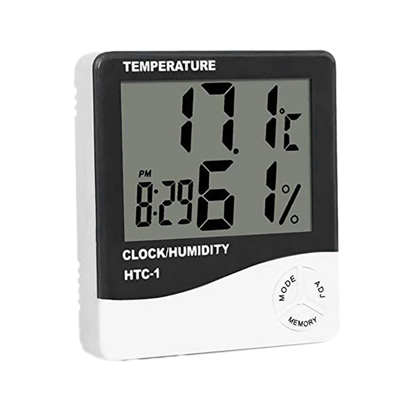 

HTC-1 Digital Thermometer Hygrometer Clock Alarm Clock/Alarm Clock Calendar Thermometer Hygrometer Digital