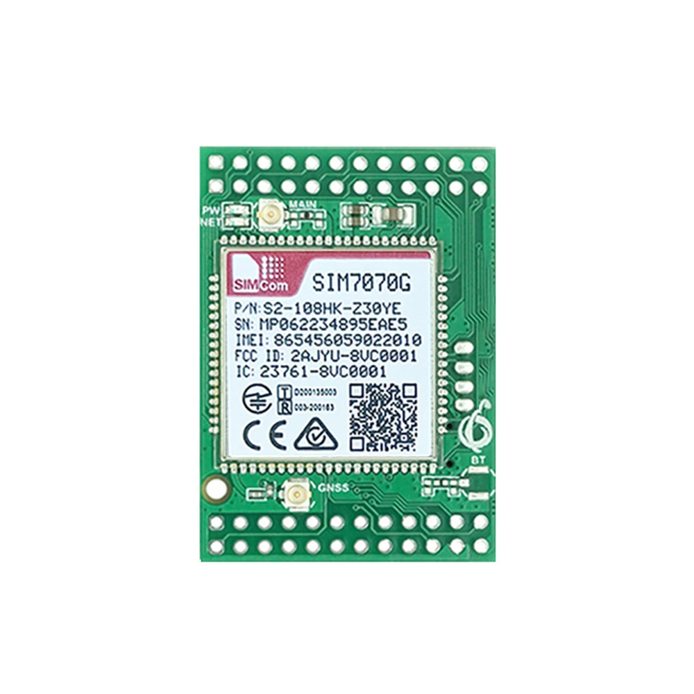 SIM7070G SIM7070E Module NB-IOT SIM7070G Breakout board NB IOT Testing development Board compatible with SIM7000/SIM800F/SIM900
SIM7070G SIM7070E Module NB-IOT SIM7070G Breakout board NB IOT Testing development Board compatible with SIM7000/SIM800F/SIM900