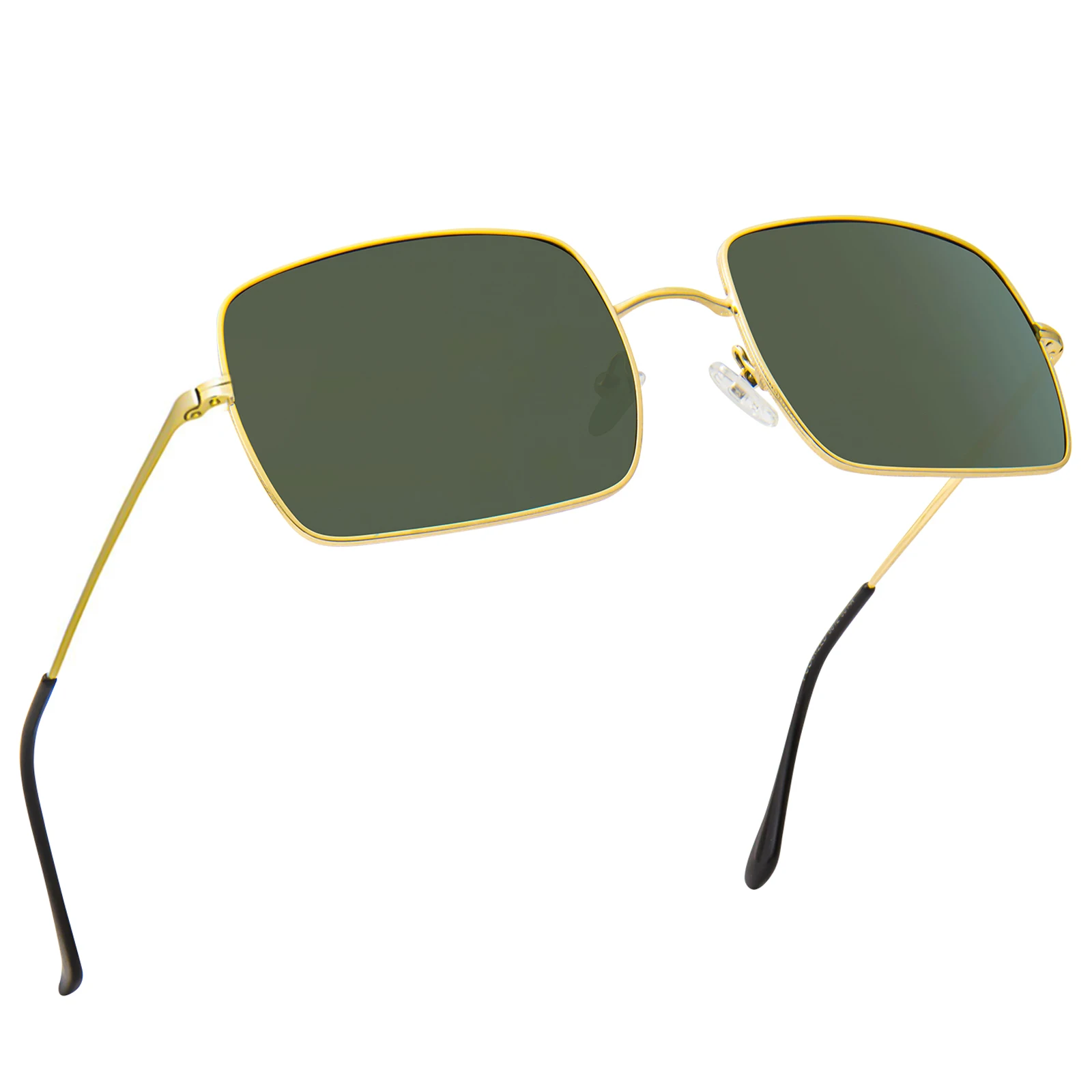 

MAXJULI Rectangular Metal Frame Polarized Sunglasses for Big Heads Women Men Trendy Square Sun Glasses 8812