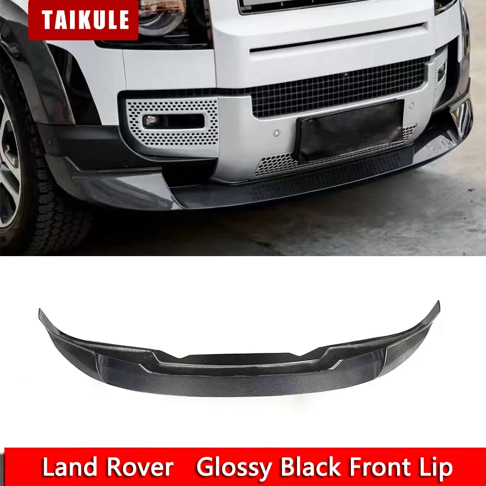 

For 2020 to 2024 Land Rover DEFENDER 90/110/130 Modification Front Lip Black Knight Bodykit Defender Carbon Fiber Front Spoiler