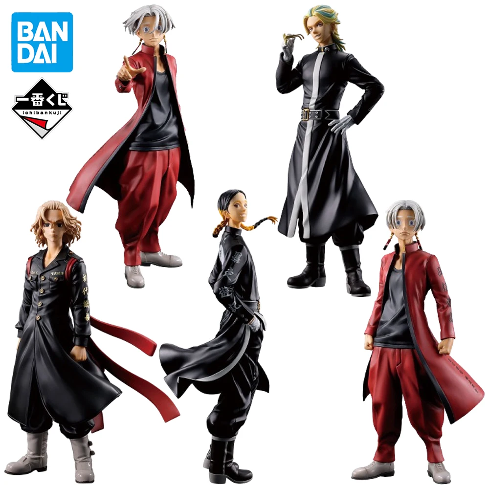 

In Stock Original BANDAI Ichiban Kuji Tokyo Revengers Kurokawa Izana Haitani Ran Haitani Rindo Mikey Figure Anime Genuine Model