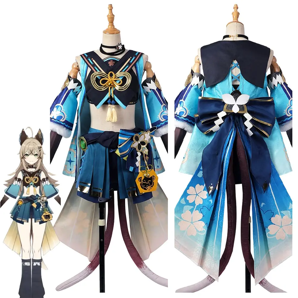Kirara Cosplay Costume For Girls Anime Game Genshin Impact Coat Dress Skirts Set Halloween Carnival Party Role Disguise Clothes
Kirara Cosplay Costume For Girls Anime Game Genshin Impact Coat Dress Skirts Set Halloween Carnival Party Role Disguise Clothes