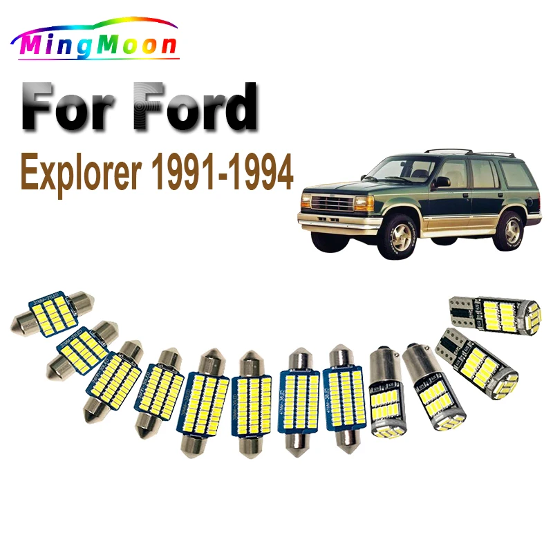 13Pcs Canbus Accessories For Ford Explorer 1991 1992 1993 1994 Car Bulb LED Interior Footwell Map Dome Door Trunk Light Kit
13Pcs Canbus Accessories For Ford Explorer 1991 1992 1993 1994 Car Bulb LED Interior Footwell Map Dome Door Trunk Light Kit