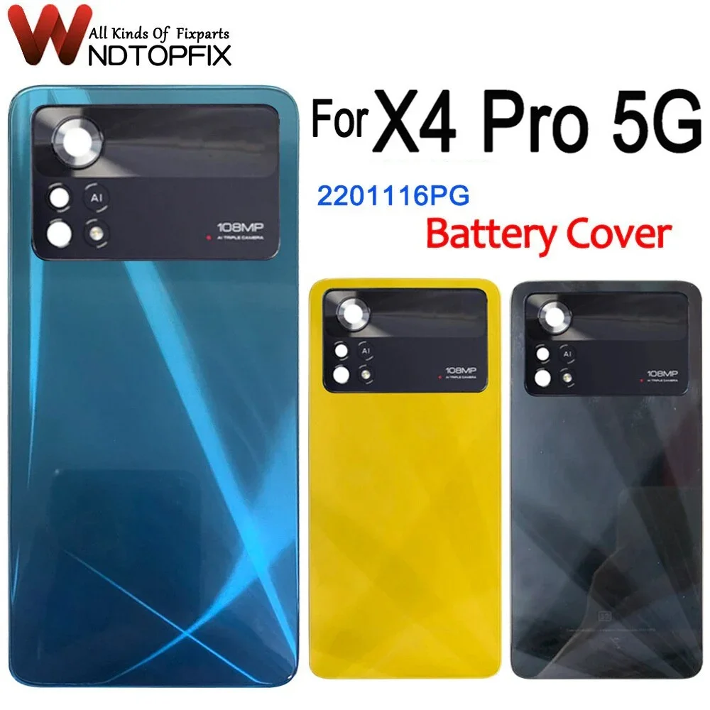 Новинка 6,67, задняя крышка батарейного отсека для Xiaomi Poco x4 Pro, задняя крышка, замена 2201116PG для Poco x4Pro, задняя крышка
Новинка 6,67, задняя крышка батарейного отсека для Xiaomi Poco x4 Pro, задняя крышка, замена 2201116PG для Poco x4Pro, задняя крышка