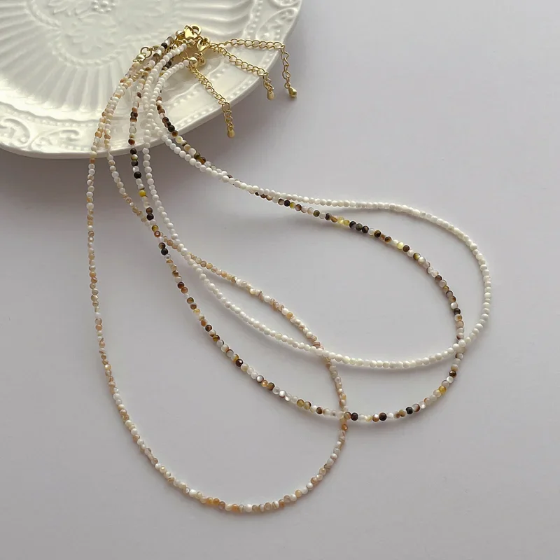 Minar Statement 2mm Multicolor Round Natural Shell Chokers Necklaces for Women Strand Beaded Necklace Wholesale Beach Jewelry
Minar Statement 2mm Multicolor Round Natural Shell Chokers Necklaces for Women Strand Beaded Necklace Wholesale Beach Jewelry