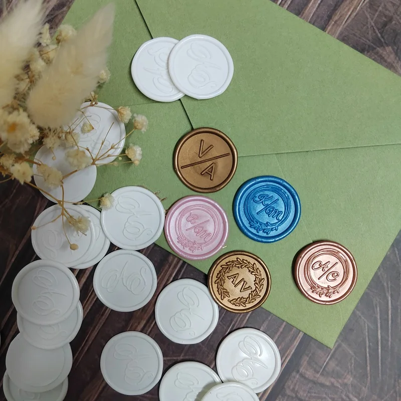 150-350pcs Custom Self-adhesive Wax Seals with Couple's Initials Personalized Envelope Stickers Round Oval Square Rectangle Wax
150-350pcs Custom Self-adhesive Wax Seals with Couple's Initials Personalized Envelope Stickers Round Oval Square Rectangle Wax