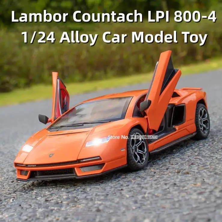 1:24 Lambor Countach LPI 800-4 Car Model Toy Diecasts Metal Toy Pull Back Vehicle Model With Light Sound Sport Car For Boy Toys
1:24 Lambor Countach LPI 800-4 Car Model Toy Diecasts Metal Toy Pull Back Vehicle Model With Light Sound Sport Car For Boy Toys