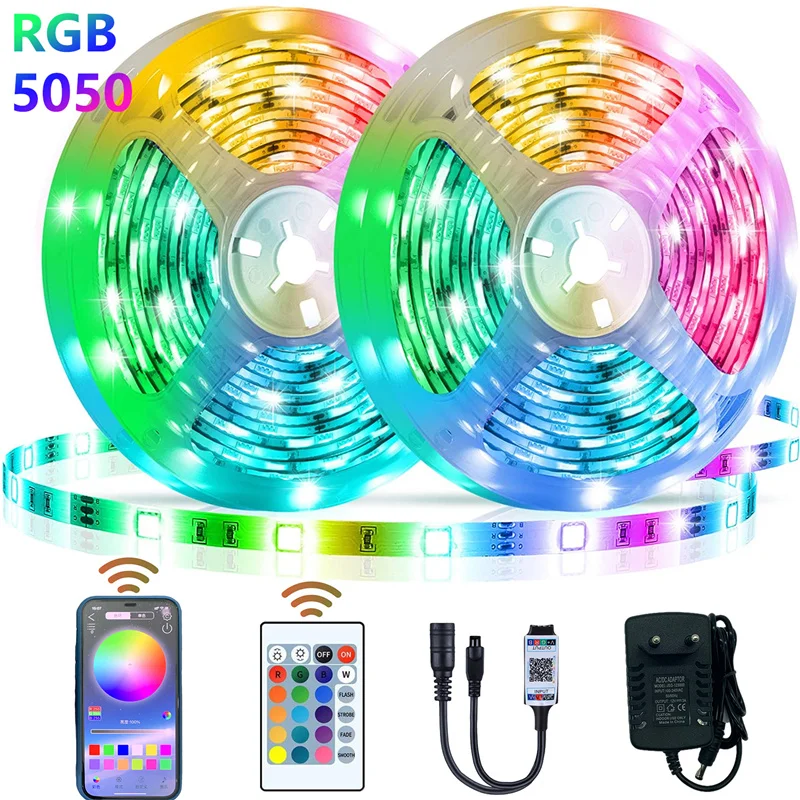 Светодиодная лента 5-30 м, ультрадлинная Светодиодная лента RGB 5050, меняющая цвет, комплект светодиодсветильник лент с 44 клавишами, ИК светильник т дистанционного управления для спальни
Светодиодная лента 5-30 м, ультрадлинная Светодиодная лента RGB 5050, меняющая цвет, комплект светодиодсветильник лент с 44 клавишами, ИК светильник т дистанционного управления для спальни