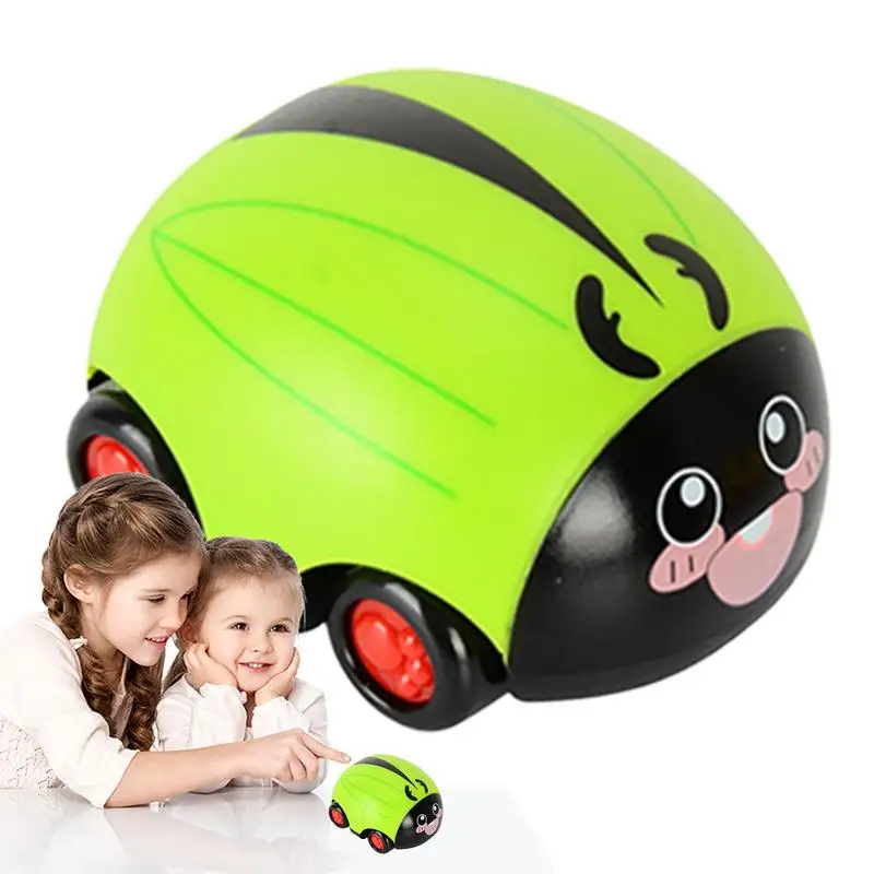 

Pull Back Cars Friction Powered Vehicle Playset Toys For Kids Ladybird Shape Kids Toys Interactive And Funny Friction Cars