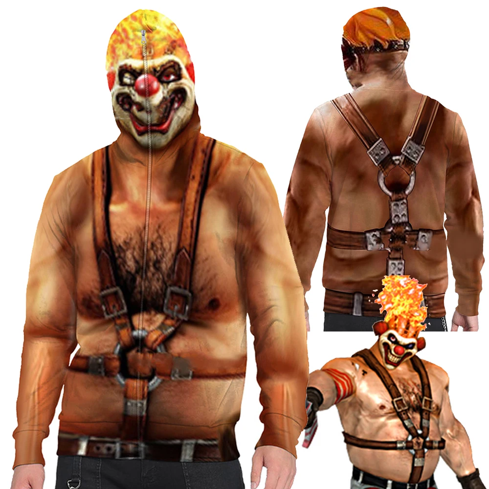 Sweet Tooth Cosplay Pullover Zipper Sweater Costume 2023 TV Twisted Metal Disguise Streetwear Outfits Men Roleplay Casual Suit
Sweet Tooth Cosplay Pullover Zipper Sweater Costume 2023 TV Twisted Metal Disguise Streetwear Outfits Men Roleplay Casual Suit