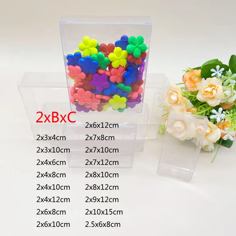 50 шт., прозрачные подарочные коробки из ПВХ
50 шт., прозрачные подарочные коробки из ПВХ