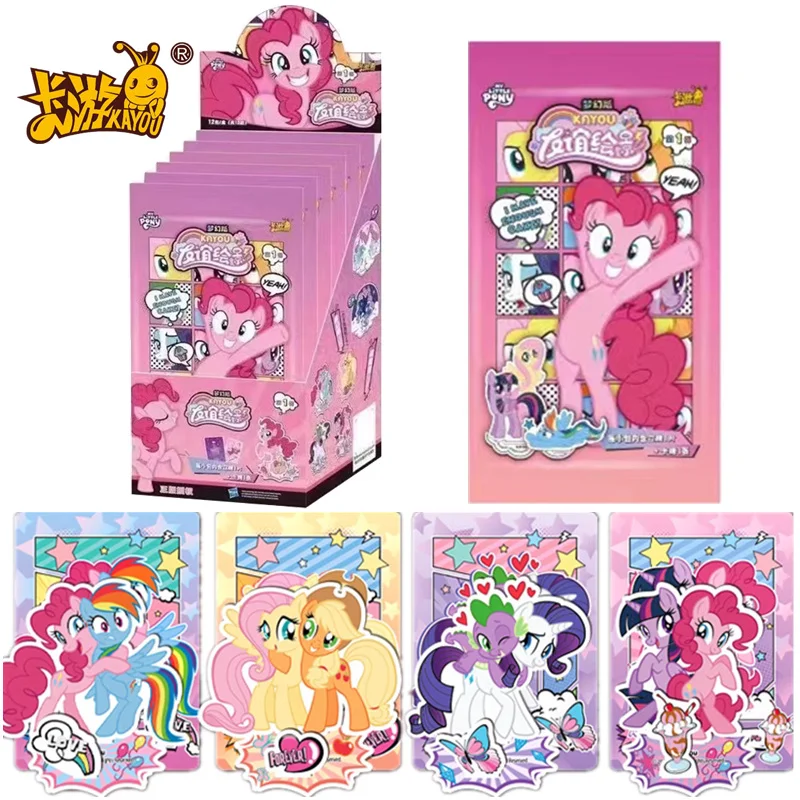 

KAYOU Original My Little Pony Card & Stand Twilight Sparkle Rainbow Dash Starlight Glimmer Anime Collectible Card Toy Kids Gifts