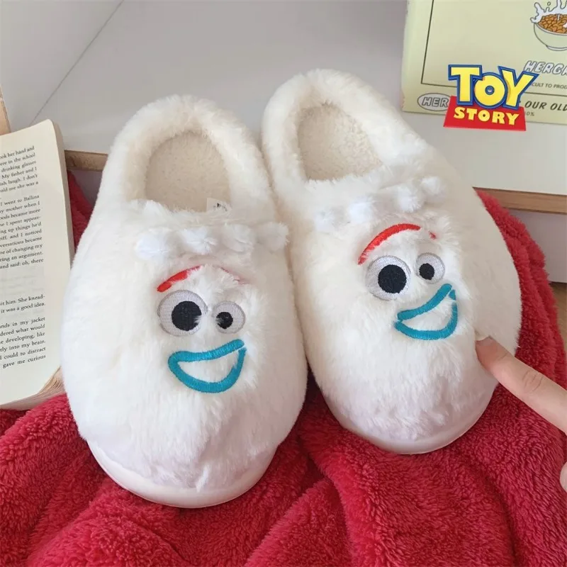 Pantoufles chaudes en coton coordonnantes pour hommes et femmes, Toy Story Buzz Lightyear, dessin animé cancers, peluche parent-enfant, automne et hiver 6