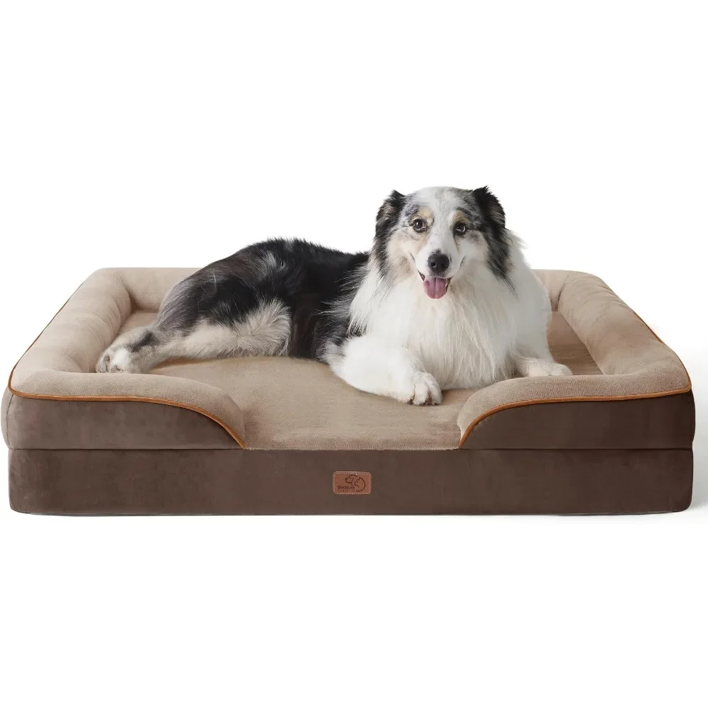 Orthopedic Dog Bed for Extra Large Dogs XL Washable Dogs Sofa Beds Large, Waterproof Lining and Nonskid Bottom,Brown Kennelc
Orthopedic Dog Bed for Extra Large Dogs XL Washable Dogs Sofa Beds Large, Waterproof Lining and Nonskid Bottom,Brown Kennelc
