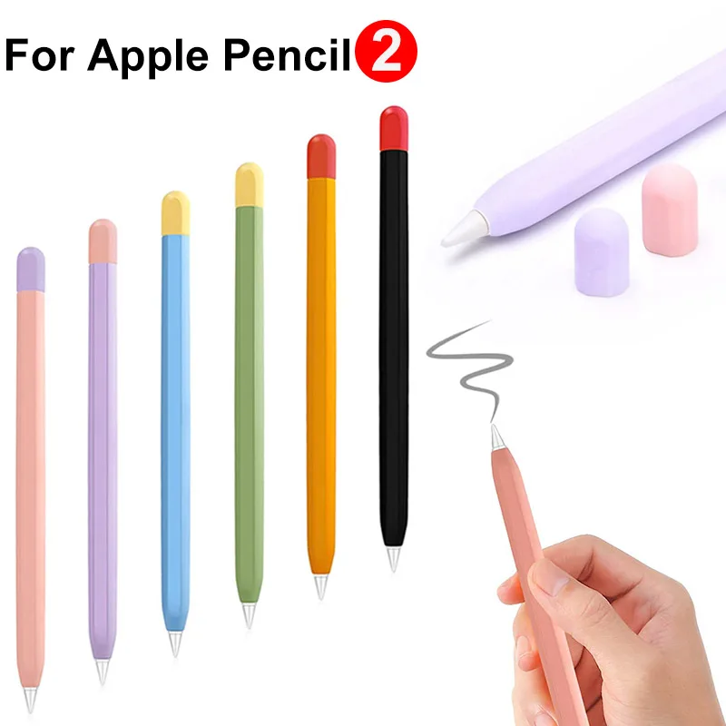 Stylus Cover Silicone Pen Case for Apple Pencil 2 Color Matching Stylus Protective Case Non-slip Anti-fall Pen Case 2 Generation
Stylus Cover Silicone Pen Case for Apple Pencil 2 Color Matching Stylus Protective Case Non-slip Anti-fall Pen Case 2 Generation