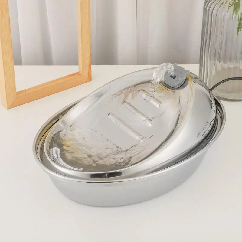 Кошачий фонтан 67oz носик для кошек из нержавеющей стали ультра-тихий большой емкости товары для домашних животных многофункциональная поилка для кошек для дома
Кошачий фонтан 67oz носик для кошек из нержавеющей стали ультра-тихий большой емкости товары для домашних животных многофункциональная поилка для кошек для дома