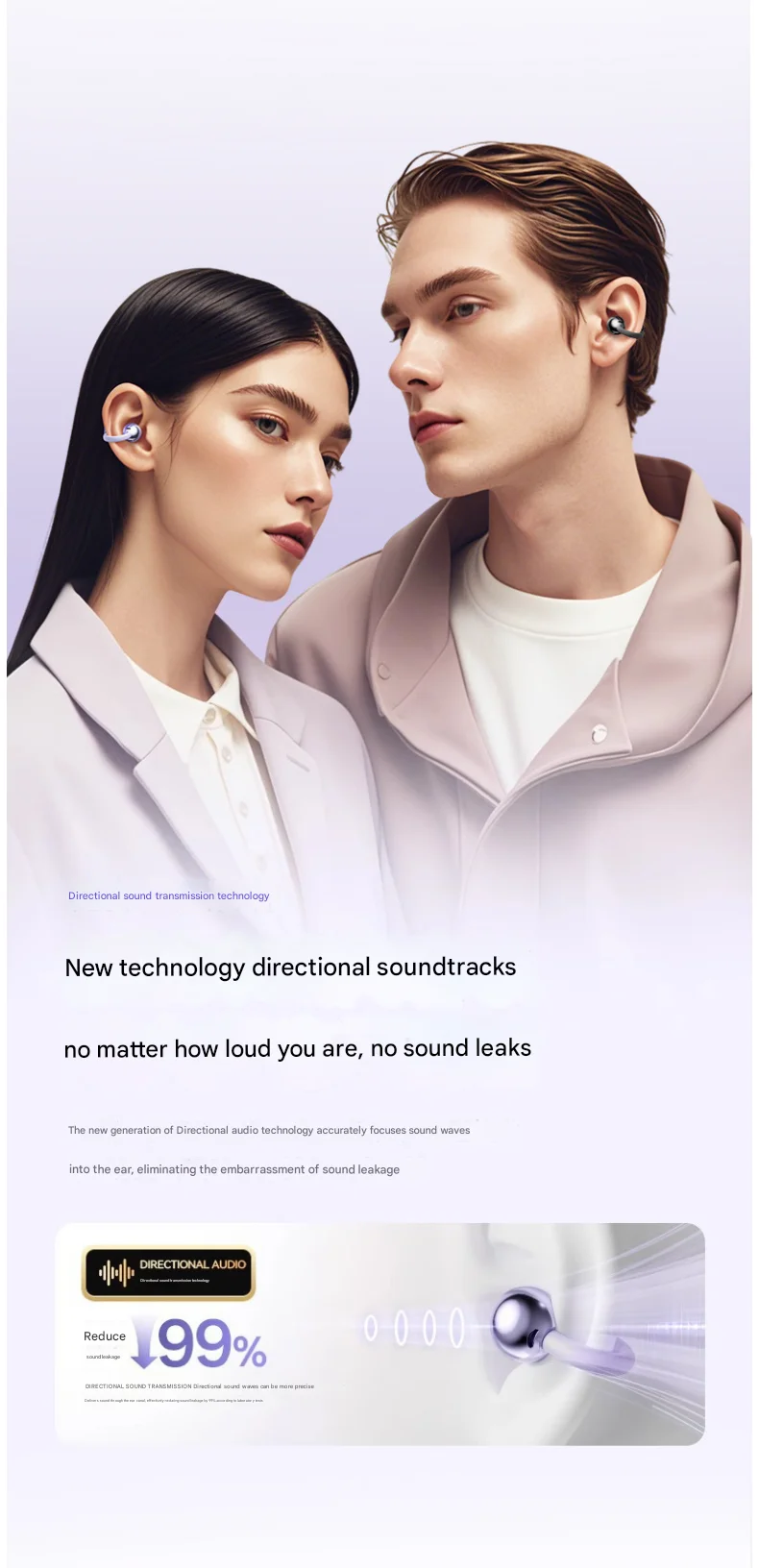 Original Sony Wireless Earphone Open Ear Q88 Ear Clip ENC Headset Bluetooth 5.4 HD Call Touch Control Headphone for Android iOS Original Sony Wireless Earphone Open Ear Q88 Ear Clip ENC Headset Bluetooth 5.4 HD Call Touch Control Headphone for Android iOS