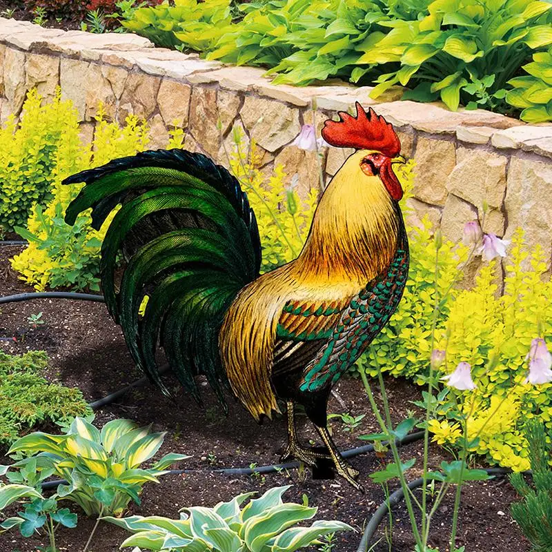 1 PC Garden Rooster Statue 2D Acrylic Chicken Sculpture For Yard Decor Weatherproof Hen Figurine For Farm Patio Back Yard Home
1 PC Garden Rooster Statue 2D Acrylic Chicken Sculpture For Yard Decor Weatherproof Hen Figurine For Farm Patio Back Yard Home