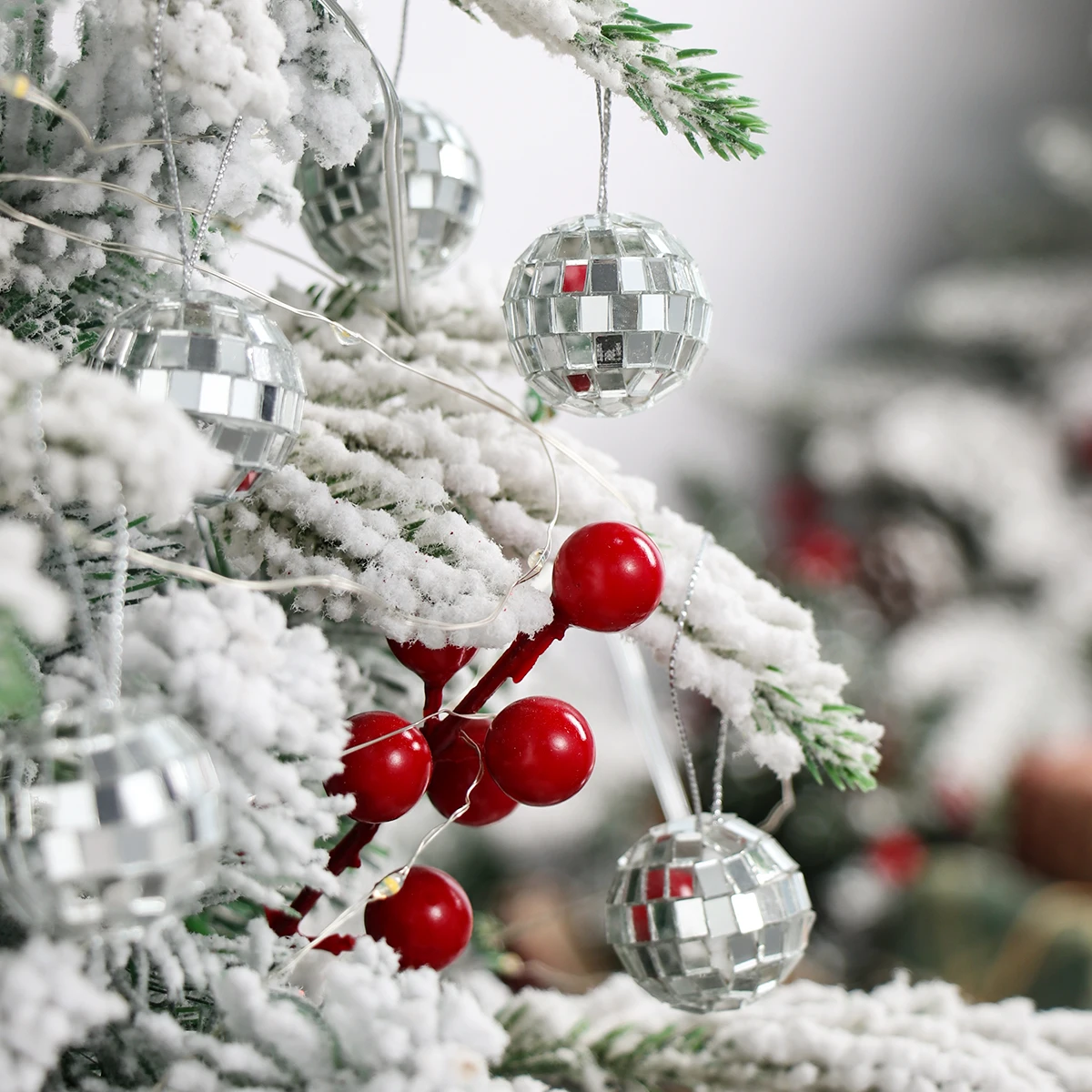 

1Box 6/12pcs Xmas Balls Christmas Tree Ornament 2023 Home Christmas Hanging Pendant New Year Party Decoration Gift Navidad Decor