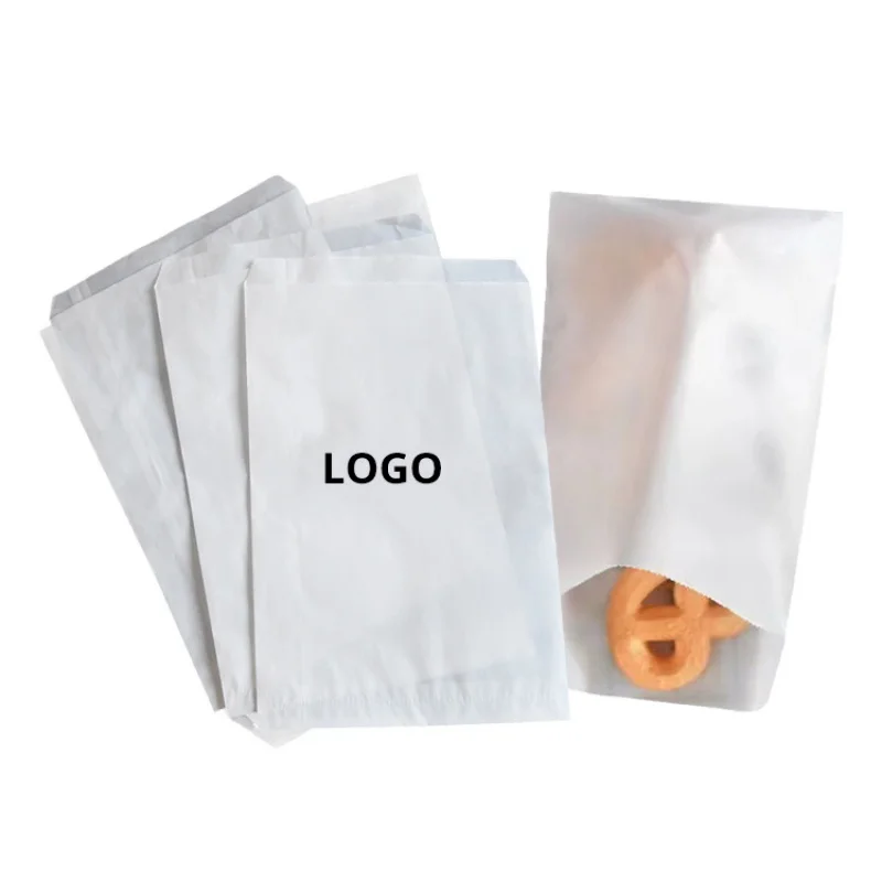 

Customized product、Custom Logo White food Grade Grease Sandwich Resistant Coated Wax Lined For Bakery Cookies Snacks French Frie