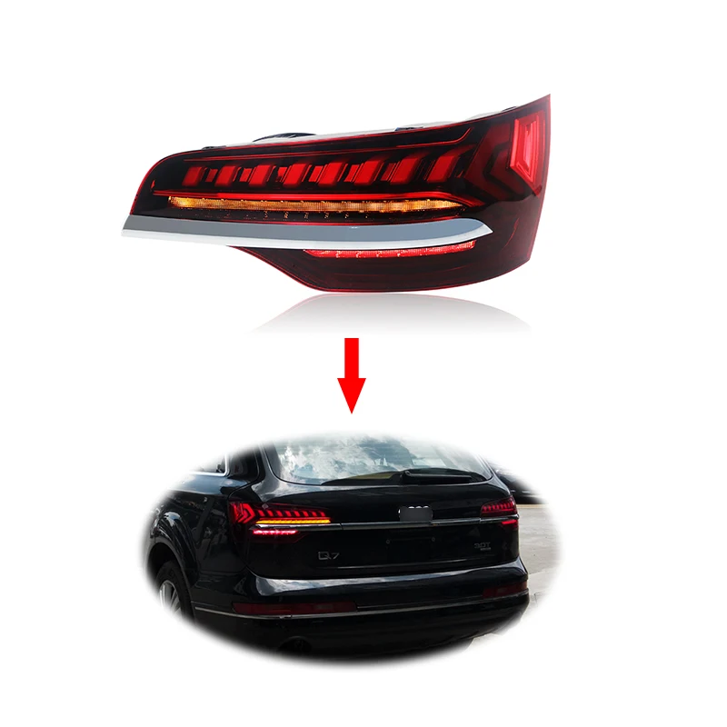 

Plug and play Upgrade dynamic flow Taillight Taillamp for Audis Q7 2006-2015 Tail lamp tail light assembly